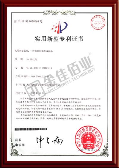电源网络集成插头