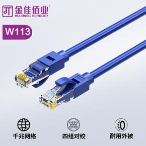 金佳佰业 超五类网线  蓝色、贝吉色 W113